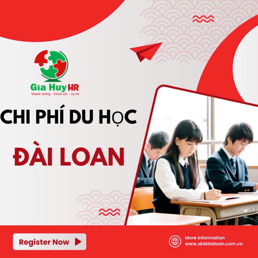 chi phí du học dài loan
