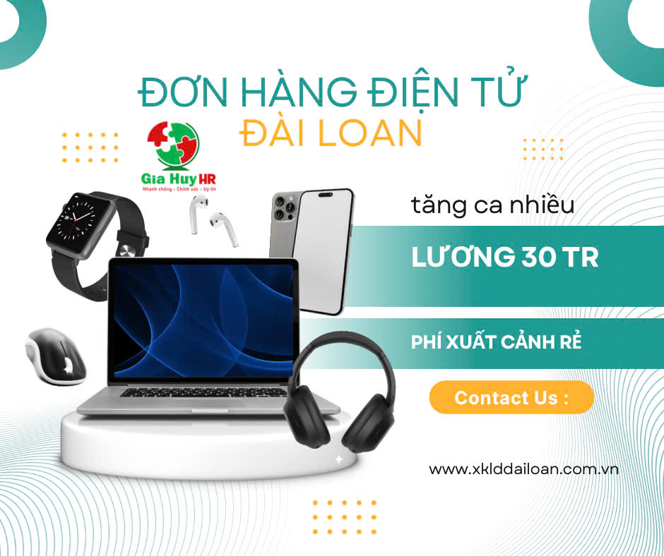 dơn hàng diện tử dài loan