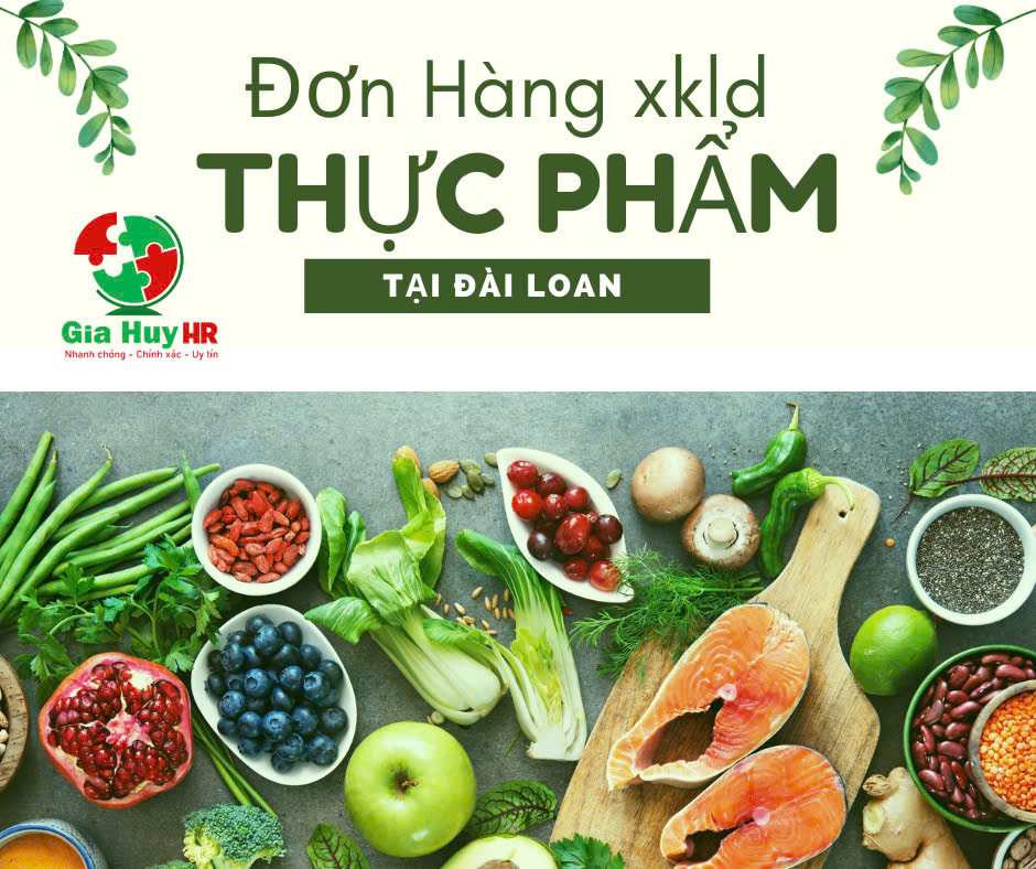 dơn hàng thực phẩm dài loan